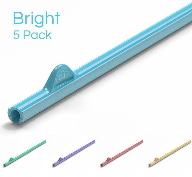 Rain Straw - Bright 5 Pack